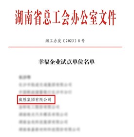 幸福E世博官网|E世博官网荣获“湖南省幸福企业试点单位”